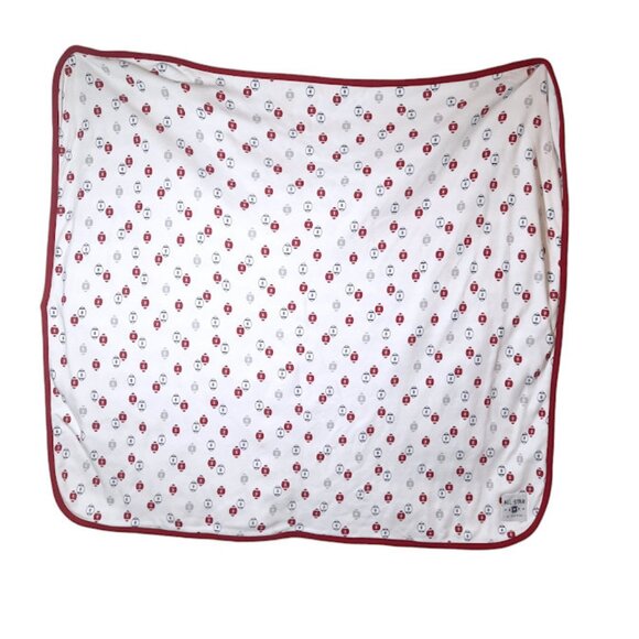 Just One You Carter's All Star Football Striped Double Sided Security Blanket - Picture 3 of 5